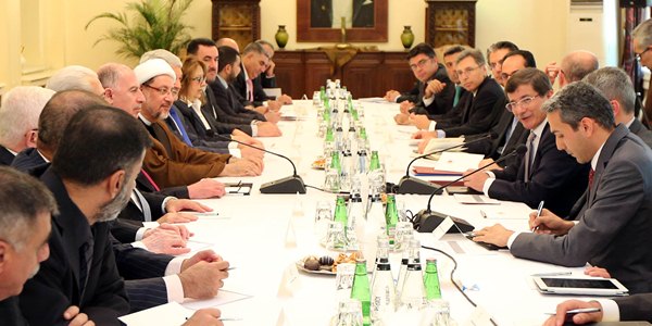 Foreign Minister Davutoğlu meets with the Speaker of the Council of Representatives of Iraq