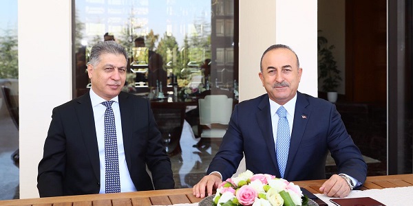 Dışişleri Bakanı Mevlüt Çavuşoğlu’nun Irak Türkmen Cephesi Başkanı Salihi’yi kabulü, 15 Eylül 2017