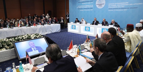 La réunion extraordinaire du Conseil des Ministres des Affaires étrangères de l’Organisation de la coopération islamique s’est tenue à Istanbul, le 13 décembre 2017