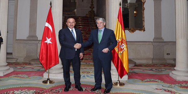 زيارة السيد تشاووش أوغلو وزير الخارجية لإسبانيا