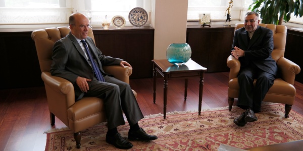 Dışişleri Bakan Yardımcısı Büyükelçi Naci Koru’nun İran Büyükelçisi’ni kabulü