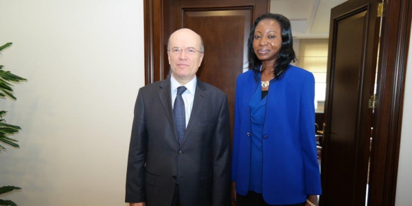 Deputy Minister of Foreign Affairs Ambassador Naci Koru received Chad's Secretary of State Isabelle Housna Kassire.
