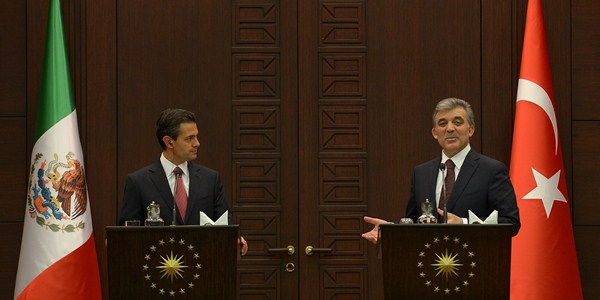President Peña Nieto of Mexico pays a visit to Turkey