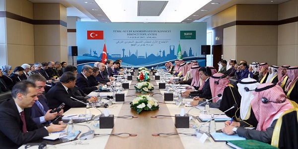 Türk-Suudi Koordinasyon Konseyi’nin ilk toplantısı 7-8 Şubat 2017 tarihlerinde Ankara’da düzenlendi