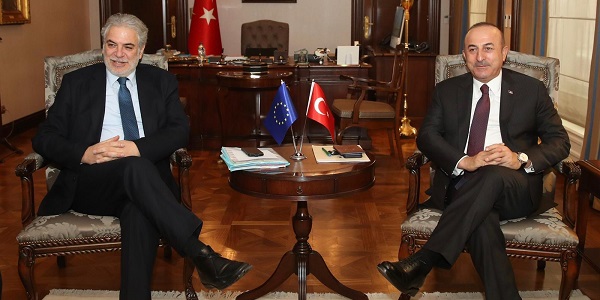 Sayın Bakanımızın İnsani Yardım ve Kriz Yönetiminden sorumlu AB Komiseri Christos Stylianidesâle görüÅmesi, 7 Ocak 2019