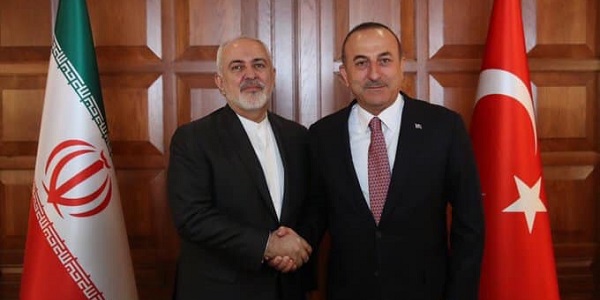 Réunion du ministre des Affaires étrangères Mevlüt Çavuşoğlu avec le ministre des Affaires étrangères de l’Iran Javad Zarif, 17 avril 2019