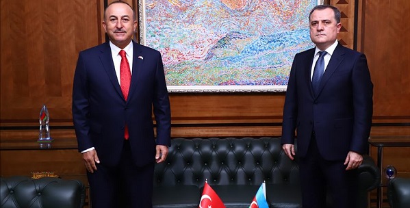 
Visite du ministre des Affaires étrangères Mevlüt Çavuşoğlu en Azerbaïdjan, 6 octobre 2020