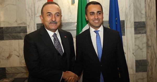 Visite du ministre des Affaires étrangères Mevlüt Çavuşoğlu à Rome pour participer à la 5ème édition du Forum des Dialogues Méditerranéens, 5-6 décembre 2019