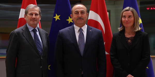 Visite du ministre des Affaires étrangères Mevlüt Çavuşoğlu à Bruxelles pour assister à la Troisième Conférence de Bruxelles sur la Syrie et à la réunion du Conseil d’Association Turquie-UE, 13-15 mars 2019