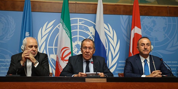 Visite du ministre des Affaires étrangères Mevlüt Çavuşoğlu à Genève pour assister aux réunions des ministres des Affaires étrangères des garants du format d’Astana, 29 octobre 2019
