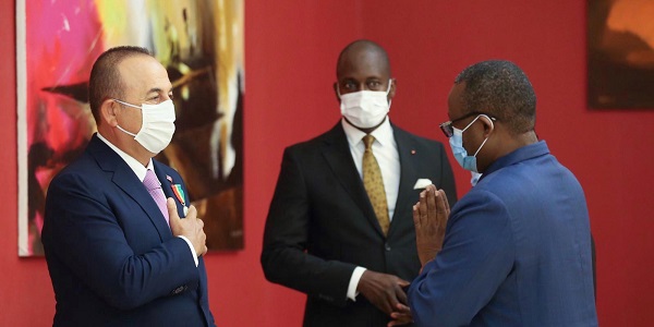 Visite du ministre des Affaires étrangères Mevlüt Çavuşoğlu en Guinée-Bissau, 10 septembre 2020