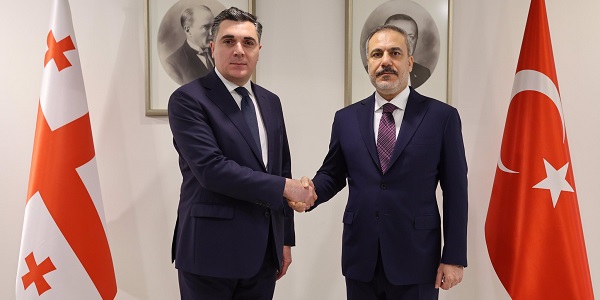 Sayın Bakanımızın Gürcistan Dışişleri Bakanı Ilia Darchiashvili ile görüşmesi ve Macaristan Dışişleri ve Ticaret Bakanı Peter Szijjarto’yu ağırlaması, 15 Şubat 2024, Ankara