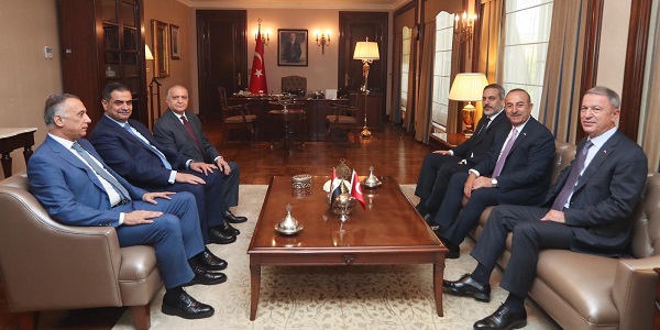 Meeting of Foreign Minister Mevlüt Çavuşoğlu with Iraqi delegation on securtiy cooperation, 10 July 2019