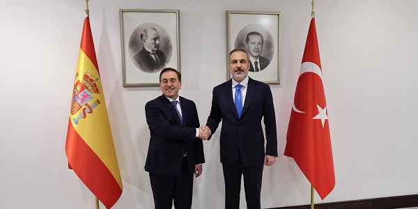 Minister of Foreign Affairs Hakan Fidan hosted José Manuel Albares Bueno, Minister of Foreign Affairs, European Union and Cooperation of Spain, and received Chem Widhya, Secretary of State of the Ministry of Foreign Affairs and International Cooperation of Cambodia, 20 March 2024, Ankara