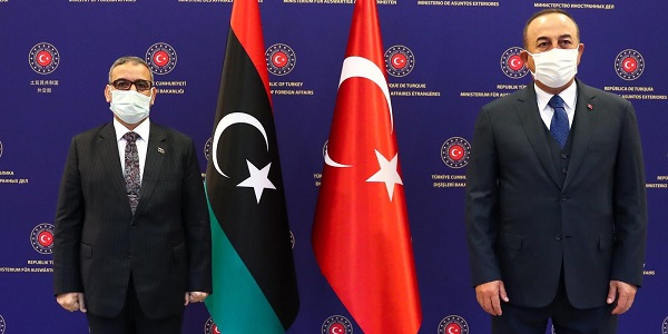 لقاء وزير الخارجية مولود تشاووش أوغلو مع رئيس المجلس الأعلى للدولة الليبية السيد خالد المشري، 11 ديسمبر/ كانون الأول 2020