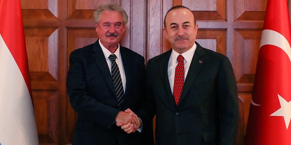 Réunion du ministre des Affaires étrangères, Mevlüt Çavuşoğlu avec Jean Asselborn, ministre des Affaires étrangères et européennes du Luxembourg, 14 janvier 2019