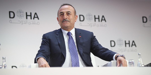 Visite du ministre des Affaires étrangères Mevlüt Çavuşoğlu au Qatar afin de participer au 19ème Forum de Doha, 14 décembre 2019