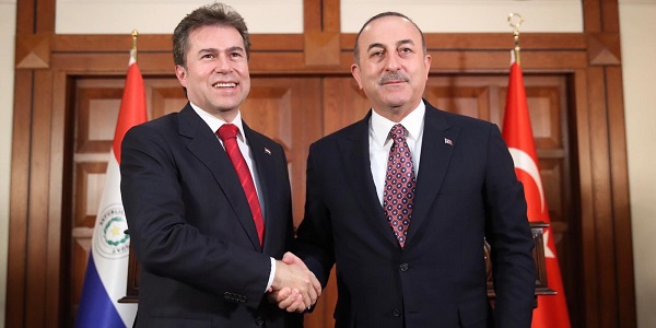 Réunion du ministre des Affaires étrangères Mevlüt Çavuşoğlu avec le ministre des Affaires étrangères du Paraguay Luis Alberto Castiglioni, 2 mai 2019