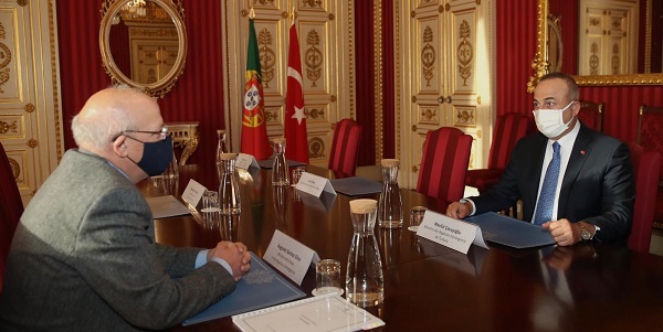 زيارة وزير الخارجية مولود تشاووش أوغلو إلى البرتغال، 7 يناير/ كانون الثاني 2021
