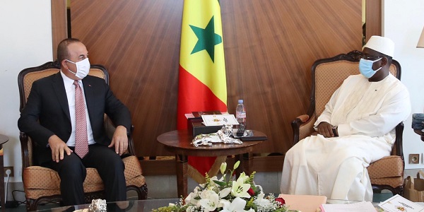 Visite du ministre des Affaires étrangères Mevlüt Çavuşoğlu au Sénégal, 10-11 septembre 2020