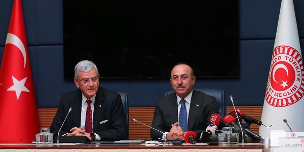 La participation du ministre des Affaires étrangères, Mevlüt Çavuşoğlu, à la réunion de la Commission des Affaires étrangères de la GANT, 9 janvier 2019