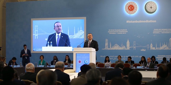 مشاركة معالي وزير الخارجية التركي في المؤتمر الثالث للدول الأعضاء في منظمة التعاون الإسلامي حول الوساطة، 1 نوفمبر/تشرين الثاني 2019