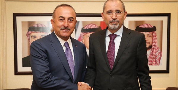 Visite du ministre des Affaires étrangères Mevlüt Çavuşoğlu en Jordanie, 23 juillet 2019