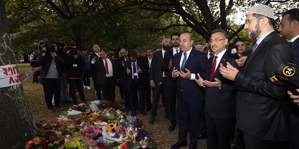 Visite du ministre des Affaires étrangères Mevlüt Çavuşoğlu en Nouvelle-Zélande pour présenter ses condoléances au nom du président Erdoğan et de la nation turque, 17-18 mars 2019