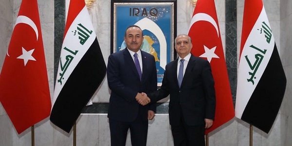 Visite du ministre des Affaires étrangères Mevlüt Çavuşoğlu en Irak, 9 janvier 2020