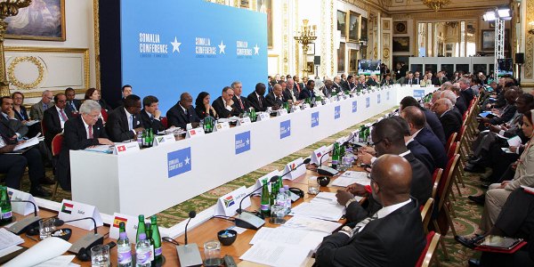 Foreign Minister Davutoğlu attends the Somalia Conference held in London.