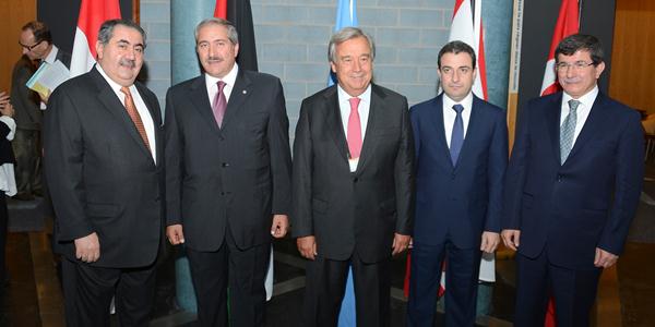 Foreign Minister Davutoğlu participates in the “Ministerial Meeting of Syria Bordering Countries”.