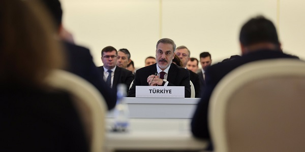 Das neunte trilaterale Treffen der Außenminister von Türkiye, Aserbaidschan und Georgien, 15. März 2024, Baku
