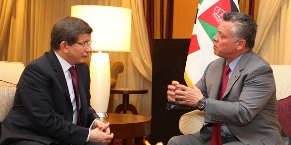 Foreign Minister Davutoğlu was received by King Abdullah II of Jordan.