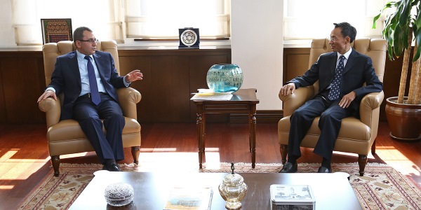 Dışişleri Bakan Yardımcısı Büyükelçi Ahmet Yıldız’ın Çin Halk Cumhuriyeti Büyükelçisi’ni kabulü