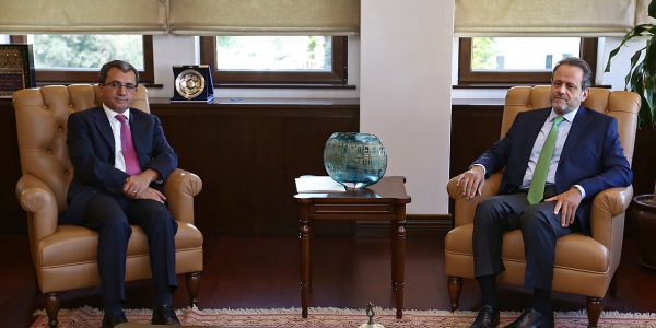 استقبال السفير أحمد يلدز معاون وزير الخارجية للسفير اليوناني لدى أنقرة