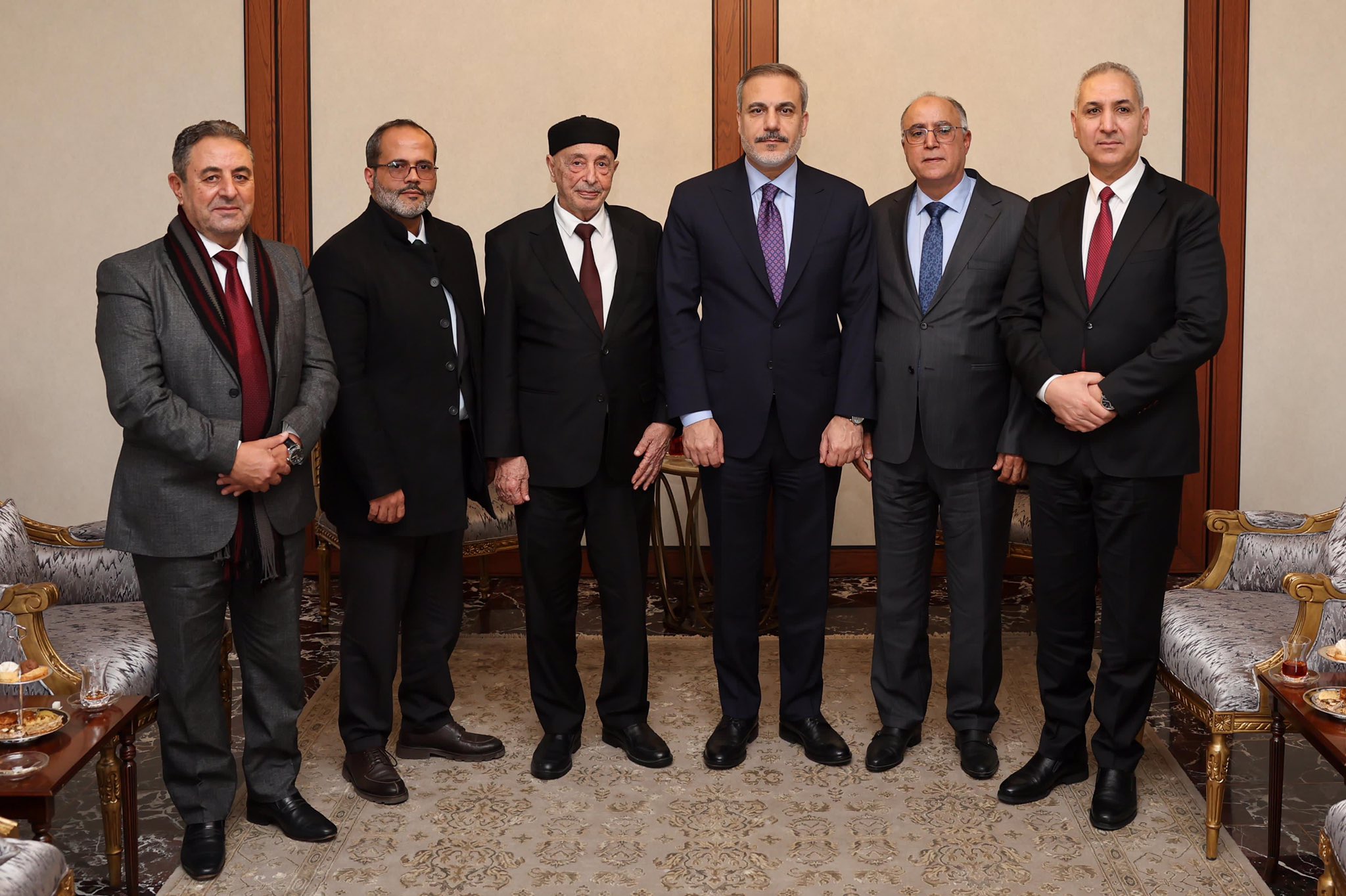 Minister of Foreign Affairs Hakan Fidan hosted Aguila Saleh, Speaker of