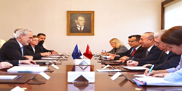 Foreign Minister Çavuşoğlu received European Commissioner for Humanitarian Aid and Crisis Management Christos Stylianides, 7 June 2017