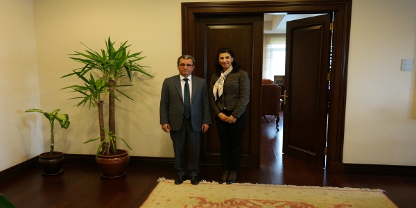 Deputy Minister of Foreign Affairs Ambassador Ahmet Yıldız received Palestinian Assistant Minister of Foreign Affairs for Europe, Ambassador Amal Jadou, 27 March 2017