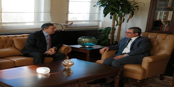 Deputy Minister of Foreign Affairs Ambassador Ahmet Yıldız met with Deputy Minister of Foreign Affairs of the Republic of Azerbaijan Ambassador Halaf Halafov, 27 March 2017