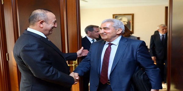 Foreign Minister Çavuşoğlu received Riad Seif, President of Syrian National Coalition, 11 May 2017