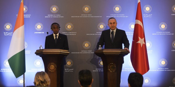 Minister of State and Foreign Affairs of Côte d'Ivoire Diby is in Ankara