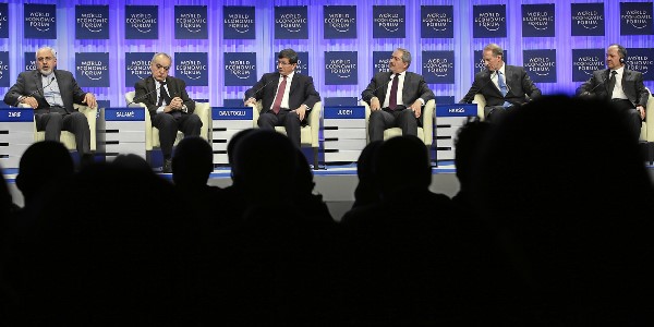 Foreign Minister Davutoğlu participates in WEF session entitled “End Game for the Middle East”