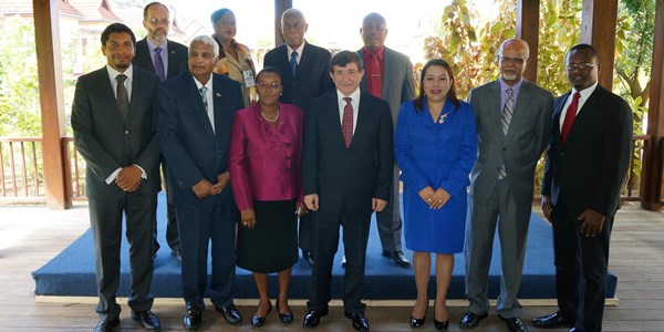 Foreign Minister Davutoğlu attends the CARICOM Summit