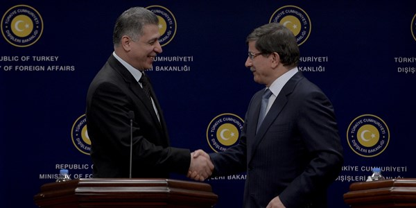 Foreign Minister Davutoğlu meets Arshad Salihi, Head of Iraqi Turkmen Front