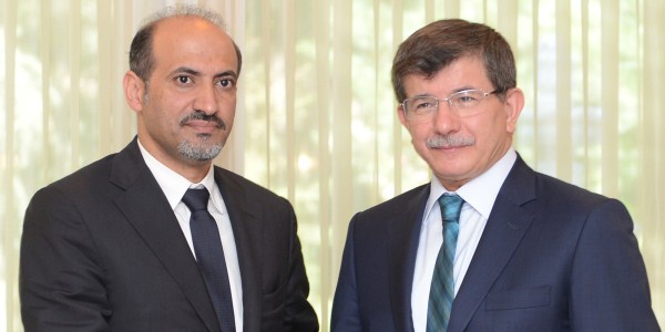 Dışişleri Bakanı Davutoğlu Suriye Ulusal Koalisyonu Başkanı Jarba’yı kabul etti.