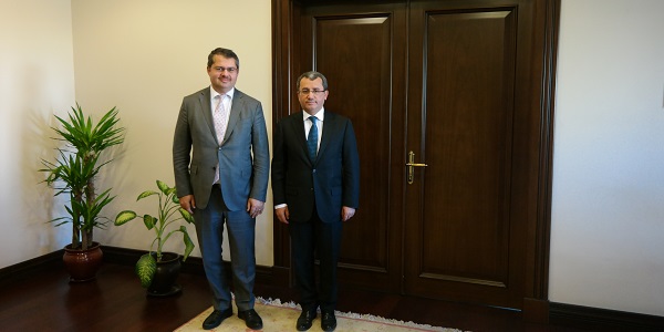 Deputy Minister of Foreign Affairs Ambassador Ahmet Yıldız received Ambassador of Azerbaijan, 3 November 2017