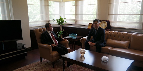 Deputy Minister Of Foreign Affairs Ambassador Ahmet Yıldız Received H.E Ambassador Abzal Saparbekuli, Ambassador Of Kazakistan To Turkey, 4 July 2017