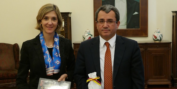 Deputy Minister of Foreign Affairs Ambassador Ahmet Yıldız met with Patti Londono, Deputy Minister of Foreign Affairs of Colombia, 11 October 2017