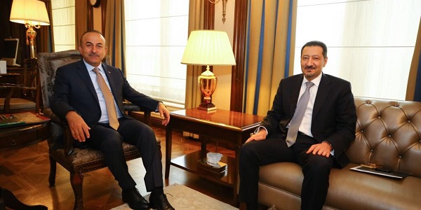 Le ministre des Affaires étrangères, Mevlüt Çavuşoğlu, a rencontré l'ambassadeur d'Arabie saoudite à Ankara, 28 juin 2018