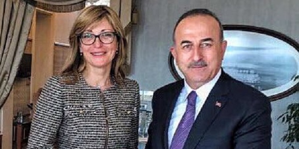 Dışişleri Bakanı Çavuşoğlu’nun Bulgaristan Başbakan Yardımcısı ve Dışişleri Bakanı Ekaterina Zaharieva ile görüşmesi, 7 Ocak 2018